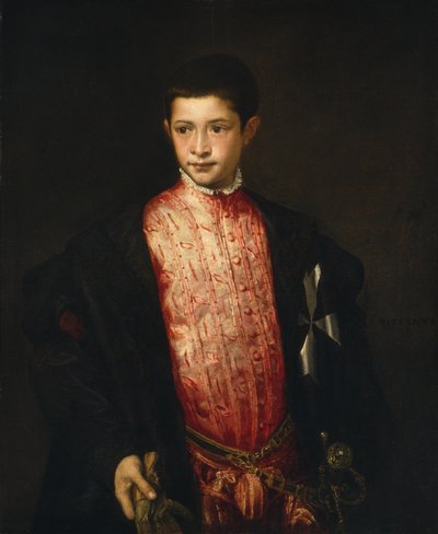 Portrait of Ranuccio Farnese by Tiziano Vecelli